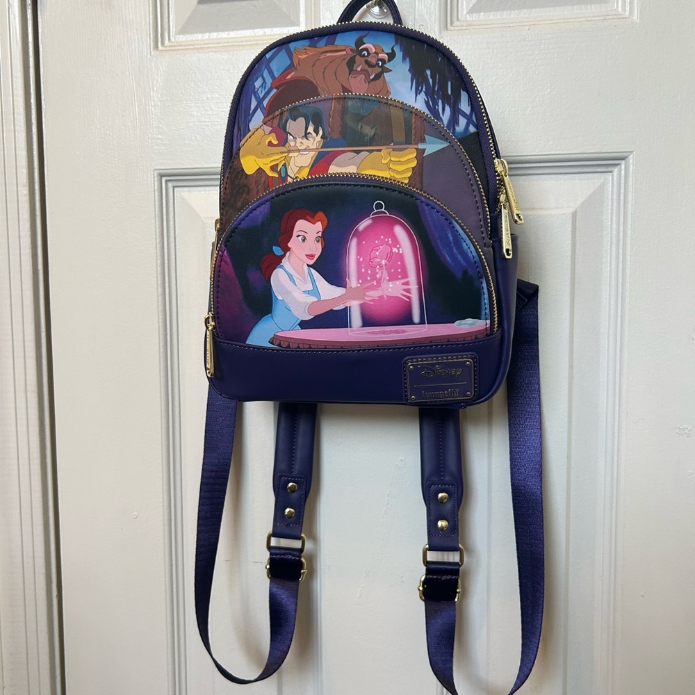 Disney Beauty And The Beast Loungefly Backpack - image 2